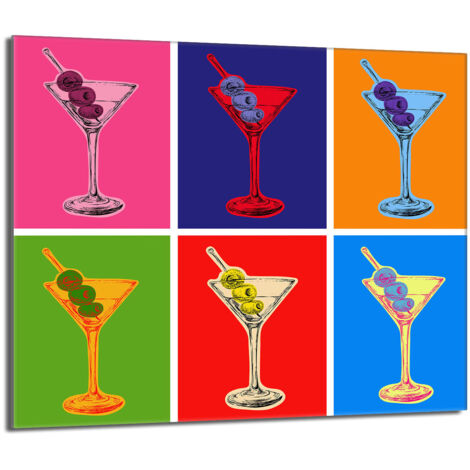 Plaque de protection en verre pour poêle 60x52 Coloré (1/5)