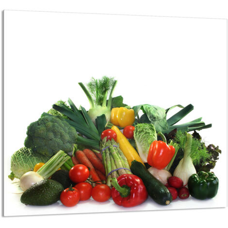 PANNEAU DE VERRE POUR CUISINE 65x60 Légumes (1/5)