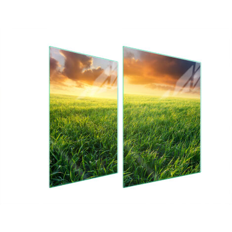 PLAQUE DE PROTECTION EN VERRE POUR POÊLE 70x52 VUE (1/5)