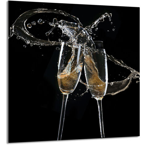 PANNEAU DE VERRE POUR CUISINE 60x65 Vin