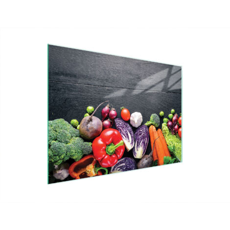 PLANCHE À DÉCOUPER EN VERRE 40x30 LÉGUMES (1/5)