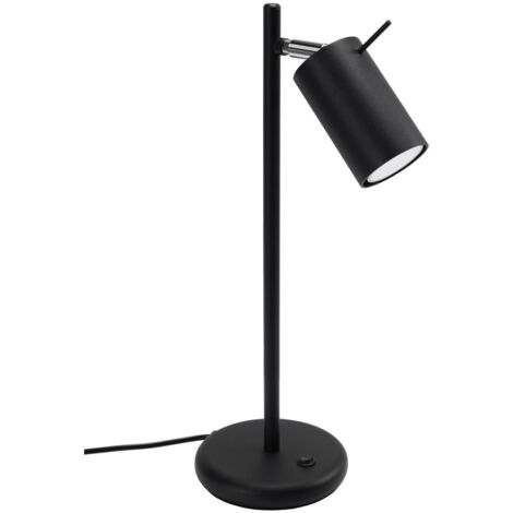 Lampe de bureau noire moderne RING 1xGU10 10W SL.1091 Sollux Lighting (1/5)