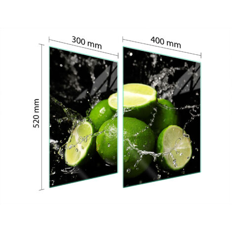 PLAQUE DE PROTECTION EN VERRE POUR POÊLE 70x52 LIME (1/5)