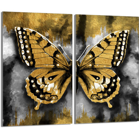 Plaque de protection en verre pour poêle 2x30x52 Butterfly (1/5)