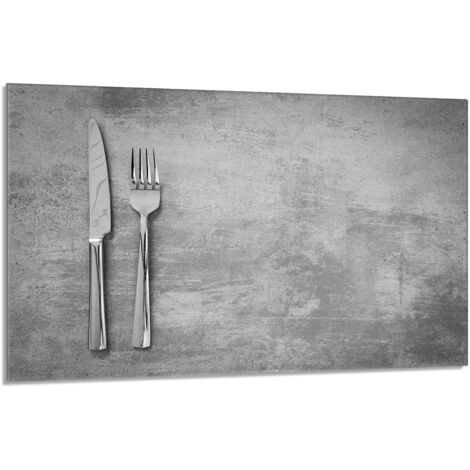 Plaque de protection en verre pour la cuisinière 80x52 Couverts (1/5)
