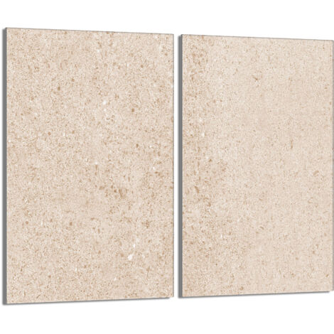 Plaque de protection en verre pour poêle 2x30x52 Beige (1/5)