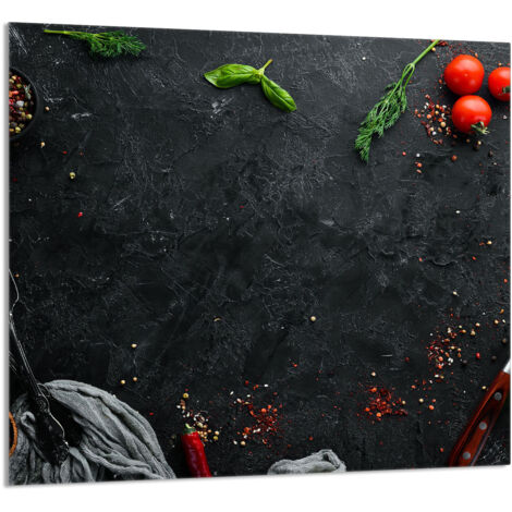 PANNEAU DE VERRE POUR CUISINE 65x60 Ardoise (1/5)