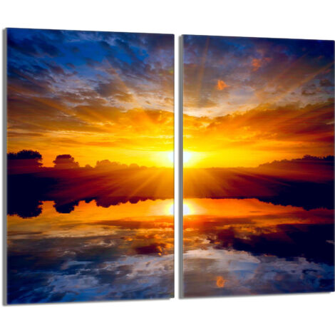 Plaque de protection en verre pour le poêle 2x30x52 Sun (1/5)
