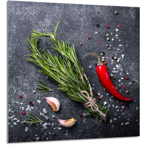 PANNEAU DE VERRE POUR CUISINE 60x65 Ardoise (1/5)