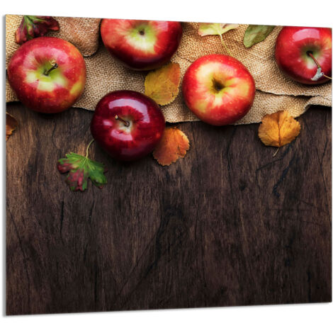 PANNEAU DE VERRE POUR CUISINE 65x60 Pommes (1/5)