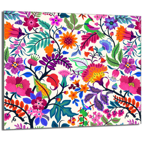 Protection de plaque de cuisson en verre 60x52 Fleurs (1/5)