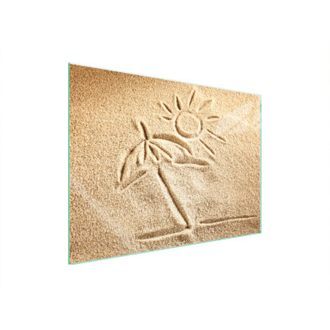 PLAQUE DE PROTECTION EN VERRE POUR POÊLE 70x52 BEACH (1/5)