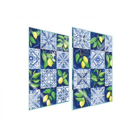 PANNEAU DE PROTECTION EN VERRE POUR CUISINE 2x35x52 MOSAÏQUE (1/5)