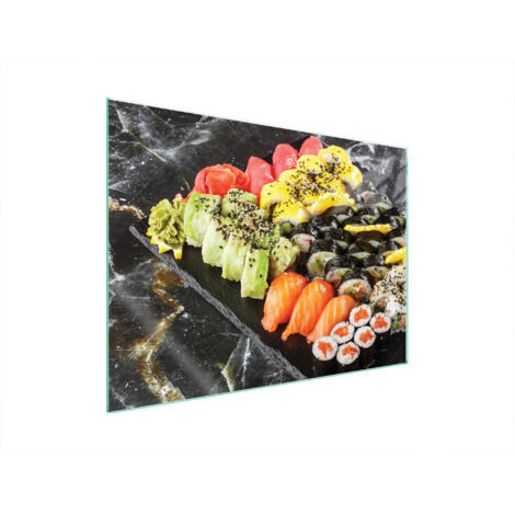 PLAQUE DE PROTECTION EN VERRE POUR CUISINIÈRE 70x52 SUSHI (1/5)