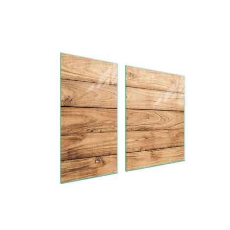 PLAQUE DE PROTECTION EN VERRE POUR POÊLE À BOIS 90x52