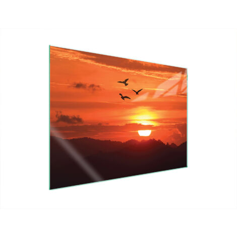 PLAQUE DE PROTECTION EN VERRE POUR POÊLE 70x52 SUN (1/5)