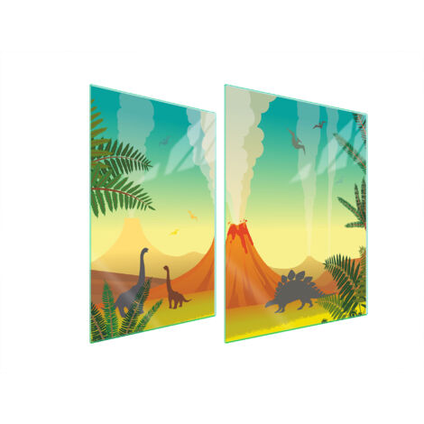 PLAQUE DE PROTECTION EN VERRE POUR POÊLE 70x52 VOLCANO (1/5)
