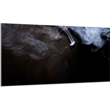 Plaque de protection de poêle en verre 90x52 Fumée (1/5)