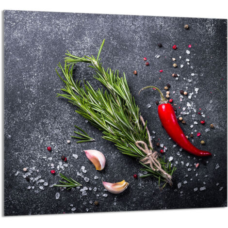 PANNEAU DE VERRE POUR CUISINE 65x60 Ardoise (1/5)