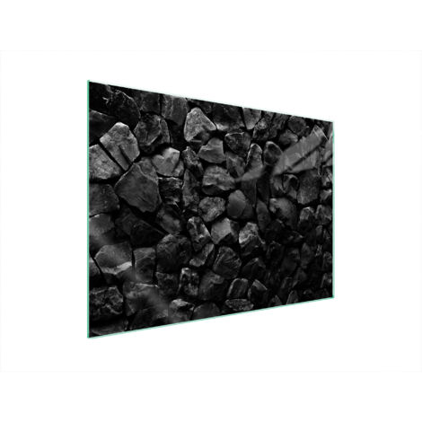 PLAQUE DE PROTECTION EN VERRE POUR POÊLE 70x52 PIERRES (1/5)