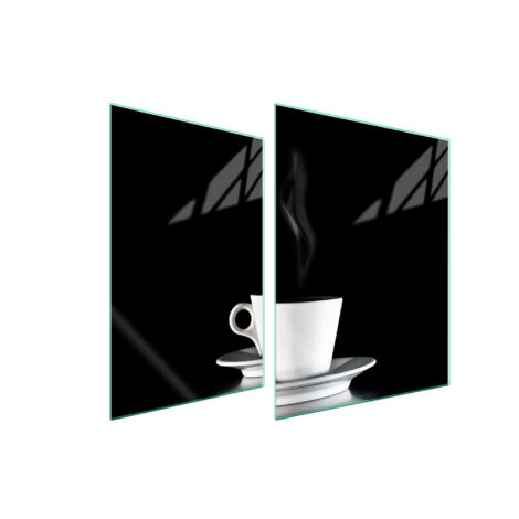 PLAQUE DE PROTECTION EN VERRE POUR CUISINIÈRE 70x52 CAFÉ (1/5)