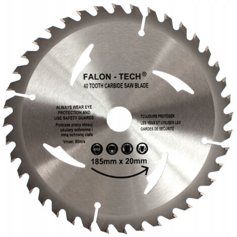 Lame de scie Widia pour bois 185X20/16X40T Falcon-Tech FTBW18540