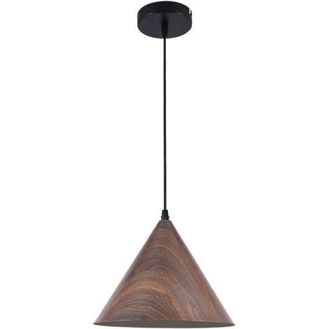 Suspension BOSCO 1 douille E27 imitation bois Milagro MLP0871 (1/5)