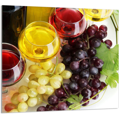 PANNEAU DE VERRE POUR CUISINE 65x60 Vin (1/5)