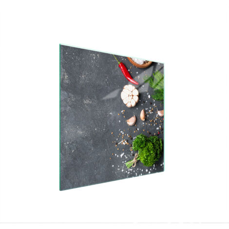 PLAQUE DE PROTECTION EN VERRE POUR POÊLE 50x52 ARDOISE
