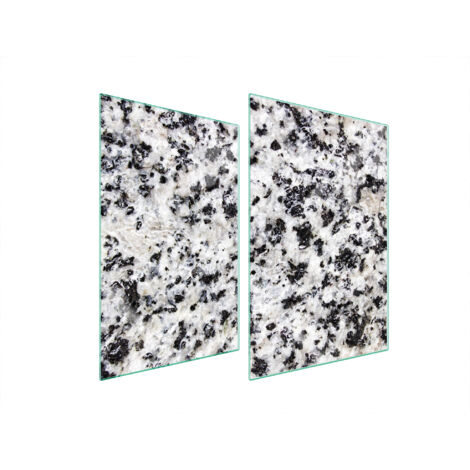 PLAQUE DE PROTECTION EN VERRE POUR CUISINE 2x35x52 MARBRE (1/5)