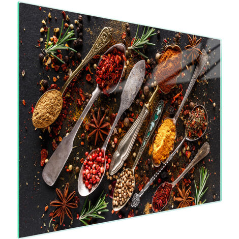PLANCHE À DÉCOUPER EN VERRE 52x30 ÉPICES (1/5)