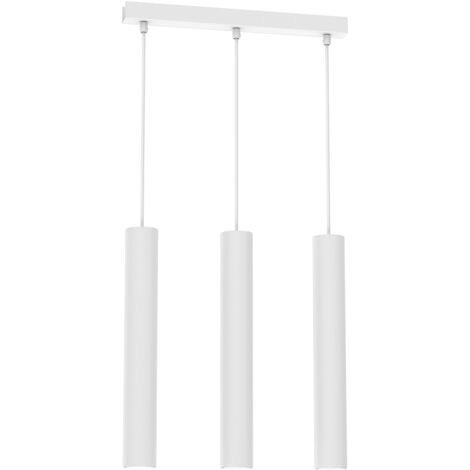 LAMPE SUSPENDUE HUDSON 3 GU10 BLANC MILAGRO MLP8799 (1/5)