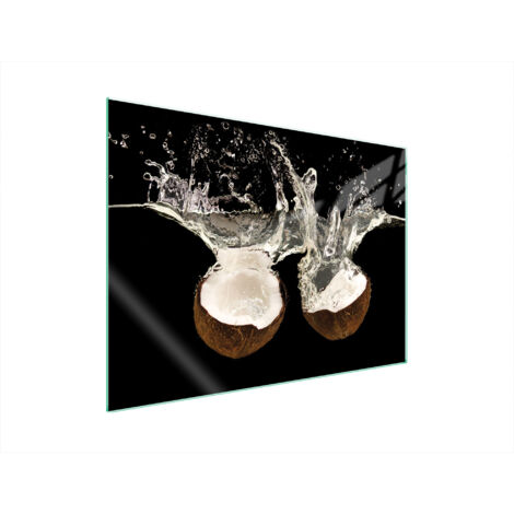 PLAQUE DE PROTECTION EN VERRE POUR POÊLE 70x52 NOIX DE COCO (1/5)