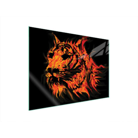 PLAQUE DE PROTECTION EN VERRE POUR POÊLE 70x52 TIGER (1/5)
