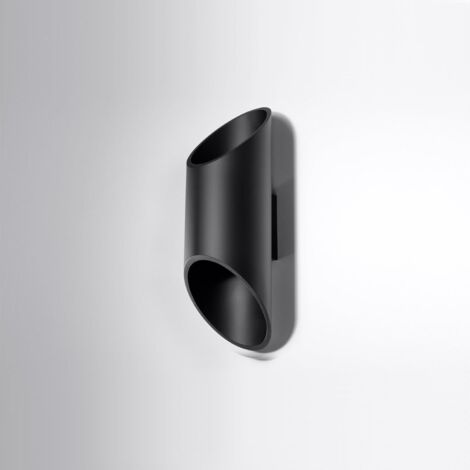 PENNE 1 G9 APPLIQUE MURALE NOIRE ALUMINIUM SOLLUX SL.0114 (1/10)