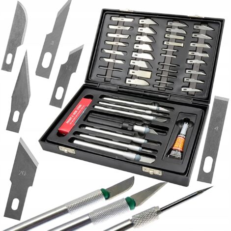 Coffret de 56 couteaux de modelage scalpel de précision Falon-Tech