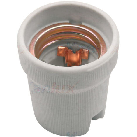 Kanlux – Douille E27 grise 47mm 250V – Résistance 180°C – Connecteur de raccordement en plastique – Pour ampoules E27