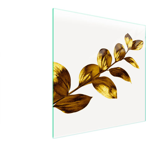 PLAQUE DE PROTECTION EN VERRE POUR POÊLE 50x52 OR