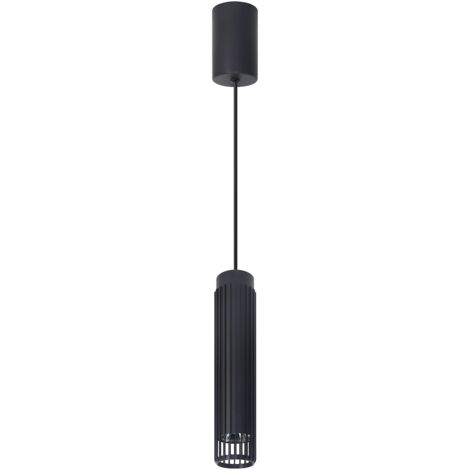 LAMPE SUSPENDUE VERTICALE 1 GU10 NOIR ALU MILAGRO ML0298 (1/5)