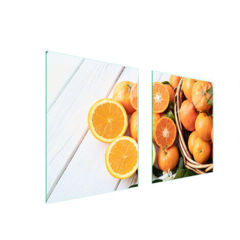 PLAQUE DE PROTECTION EN VERRE POUR POÊLE 85x52 FRUIT (1/5)