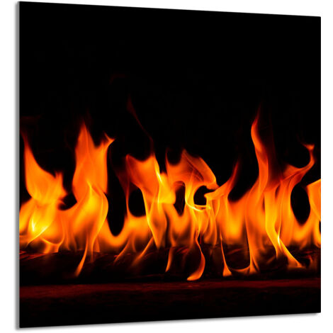 PANNEAU DE VERRE POUR CUISINE 60x65 Fire (1/5)