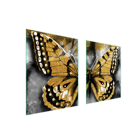 PLAQUE DE PROTECTION EN VERRE POUR POÊLE 85x52 PAPILLON (1/5)