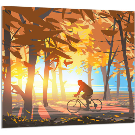 PANNEAU DE VERRE POUR CUISINE 65x60 Forêt (1/5)