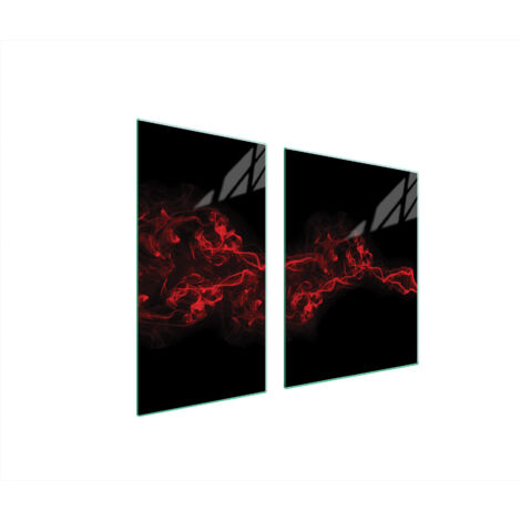 PLAQUE DE PROTECTION EN VERRE POUR POÊLE 90x52 NOIRE (1/5)