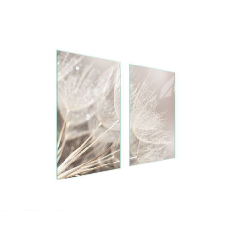 PLAQUE DE PROTECTION EN VERRE POUR POÊLE 75x52 FLEUR (1/5)