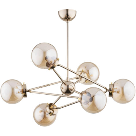 Lustre glamour doré à 6 lumières Alfa RESTO 63069