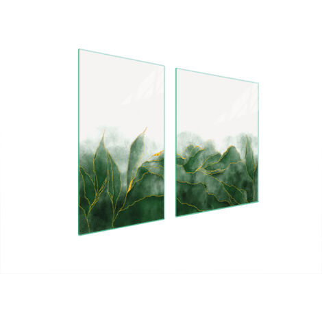 ASSIETTE EN VERRE et PLANCHE À DÉCOUPER 100x52 FEUILLES (1/5)
