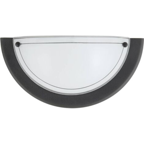 Applique semi-plafonnier de salle de bain E27 noir Ufo 5163 Rabalux