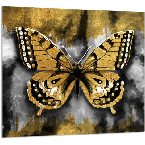 PANNEAU DE VERRE POUR CUISINE 65x60 Papillon (1/5)