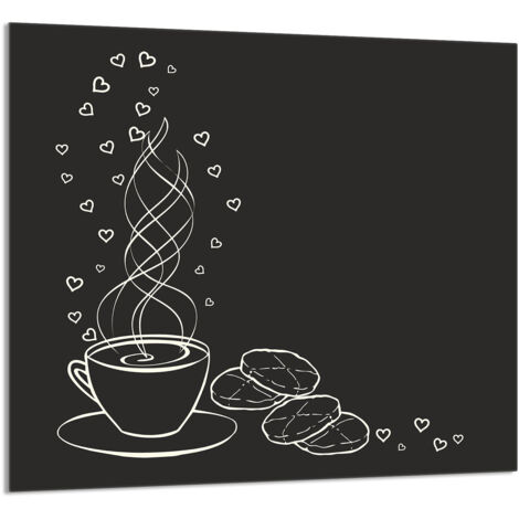 PANNEAU DE VERRE POUR CUISINE 65x60 Café (1/5)